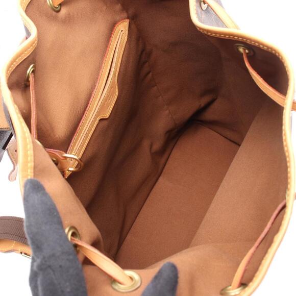 LOUIS VUITTON Authentic Brown Monogram Leather Backpack main image 8